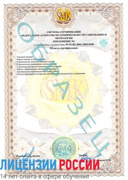 Образец сертификата соответствия (приложение) Чапаевск Сертификат OHSAS 18001